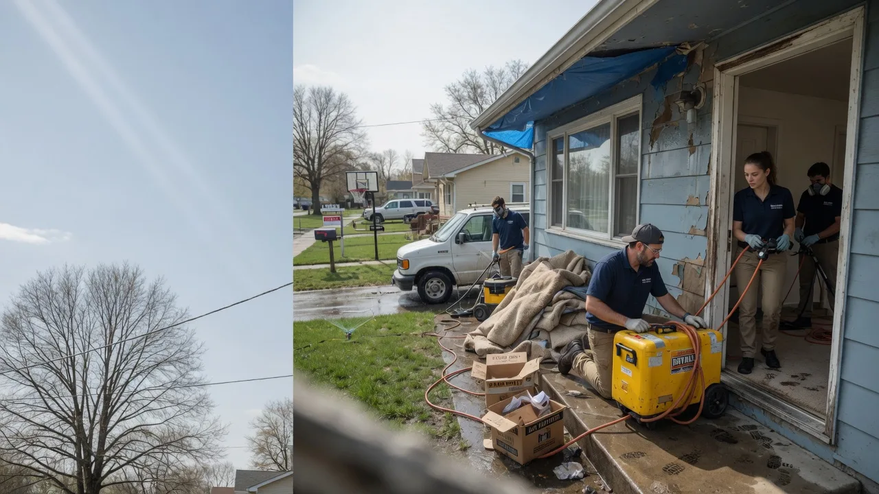 Basement Flood Cleanup in Maunie, IL near me